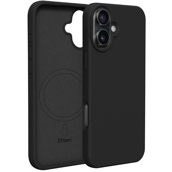 Чехол Etteri iPhone 16 Silicone Mag Case Black (GSM185956)