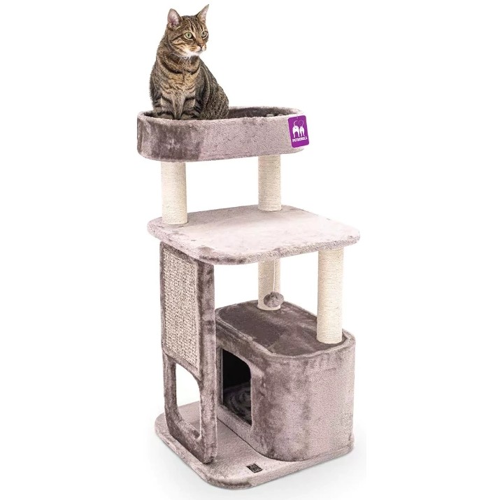 Ansamblu pentru pisici Petrebels Cat Tree Little Rock 99 Cappuccino (431124)