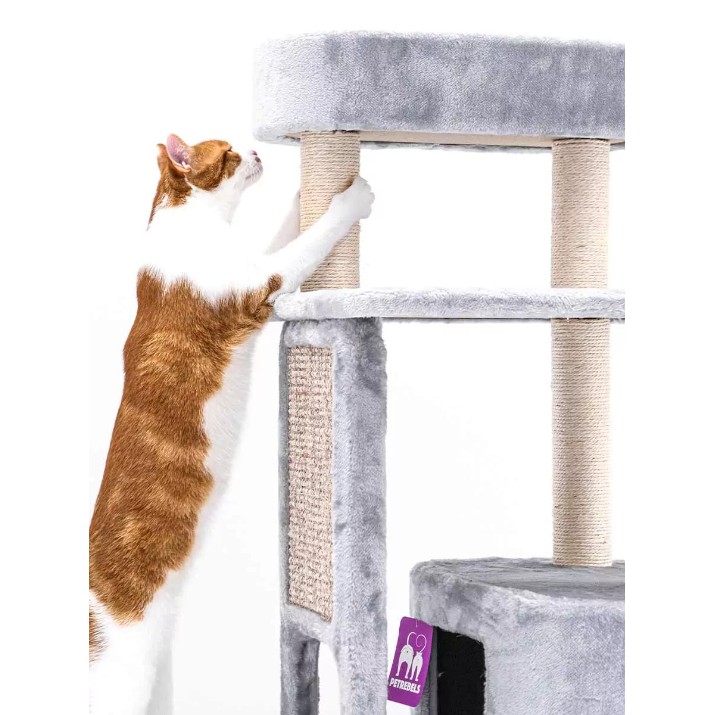 Ansamblu pentru pisici Petrebels Cat Tree Little Rock 99 Grey (431123)