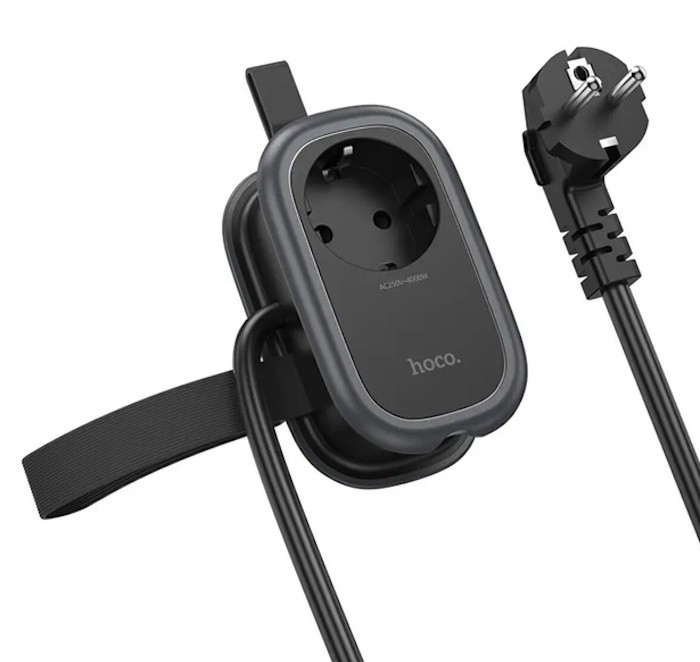 Сетевой фильтр Hoco NS7 Sharp 1 Black