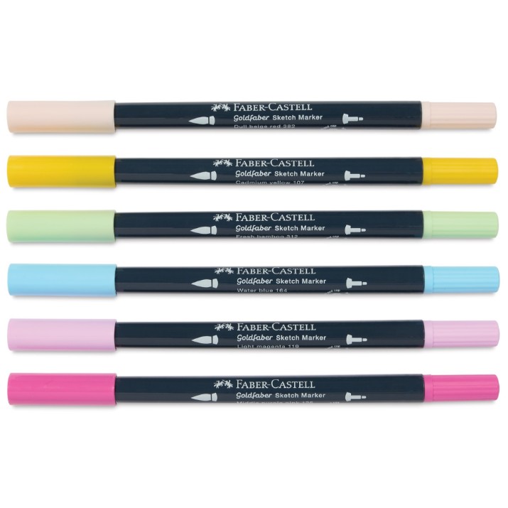 Маркеры Faber-Castell Goldfaber Sketch Dual Markers Kawaii 164811 6pcs