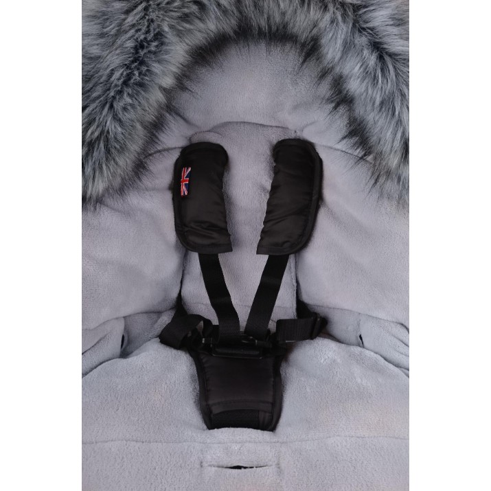 Husa de iarnă pentru copii Cottonmoose North Graphite 0-36month