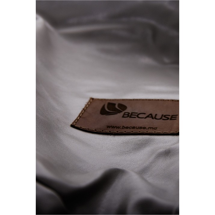 Fotoliu puf Because Original Bean Bag Silver