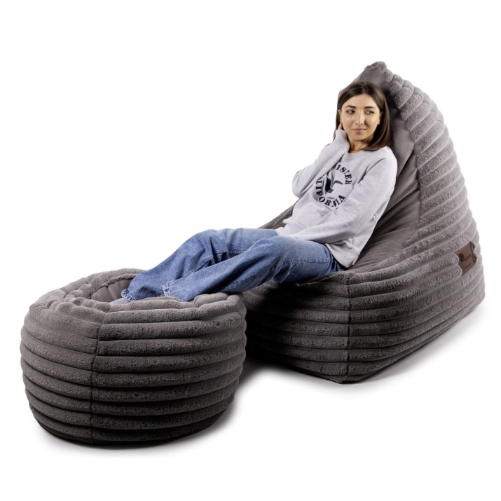 Кресло-мешок Because Soft Bean Bag Dark Pouf