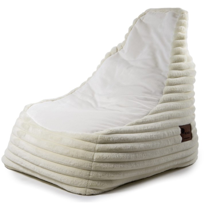 Кресло-мешок Because Soft Bean Bag White Pouf