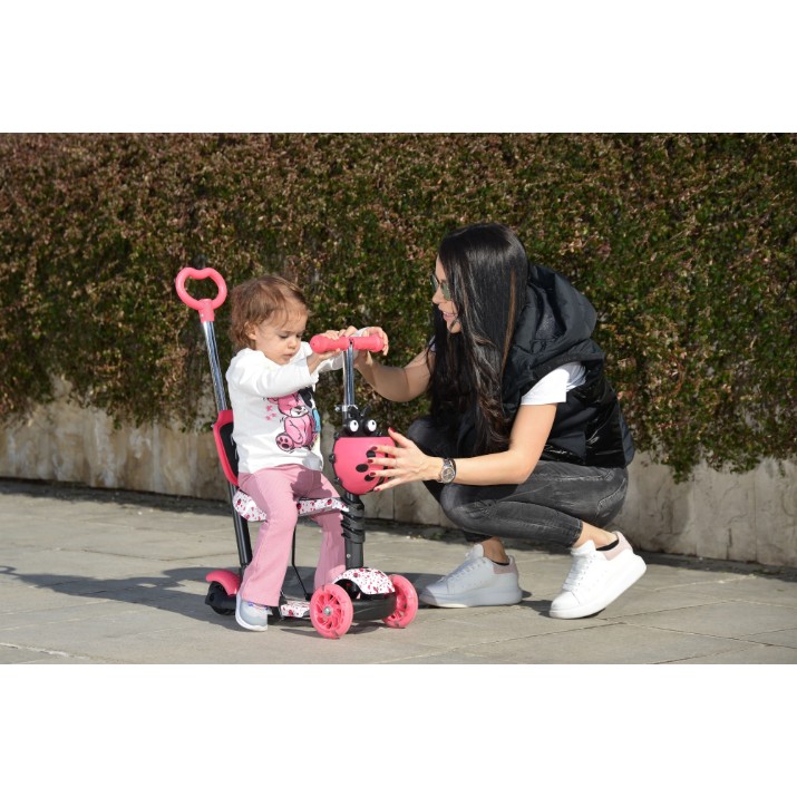 Trotinetă Moni Lollipop Pink