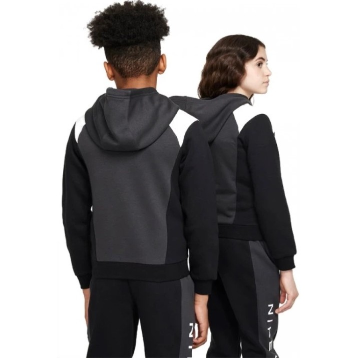 Детская толстовка Nike K Air Po Hoodie Anthracite/Black/White, s.S