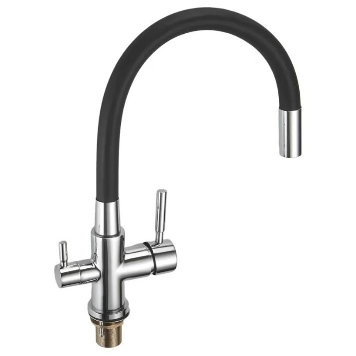 Смеситель для кухни Lave 015 K Black/Chrome