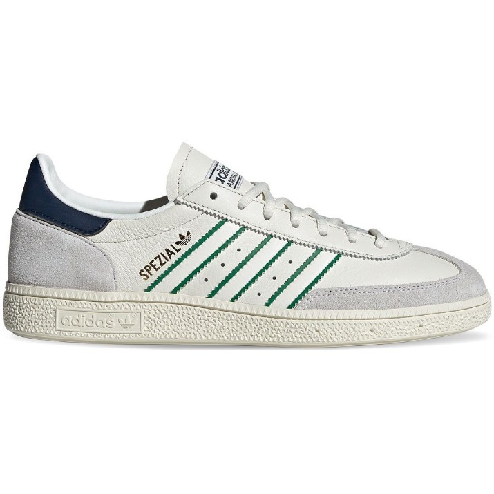 Ghete pentru bărbați Adidas Handball Spezial Core White/Green/Night Indigo, s.48.5