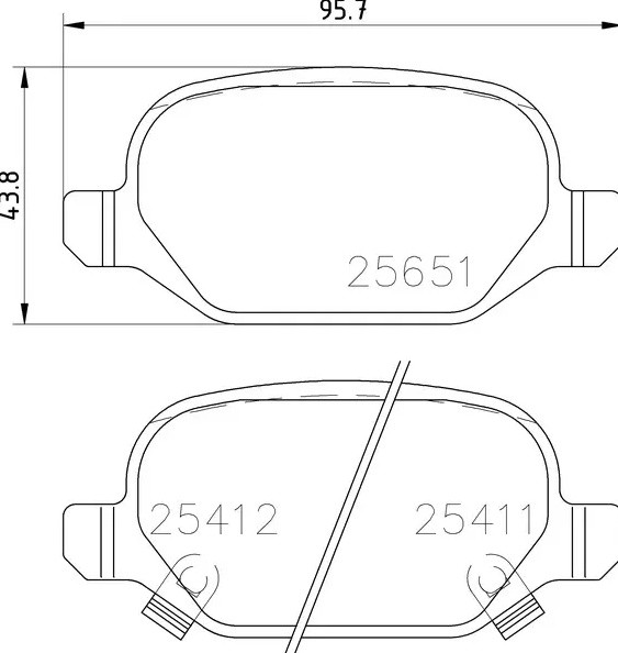 Комплект тормозных колодок Brembo P 23 151
