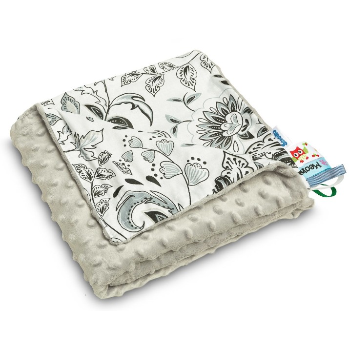 Plapumă pentru bebeluși Sensillo  Minky Grey Folk 75x100cm