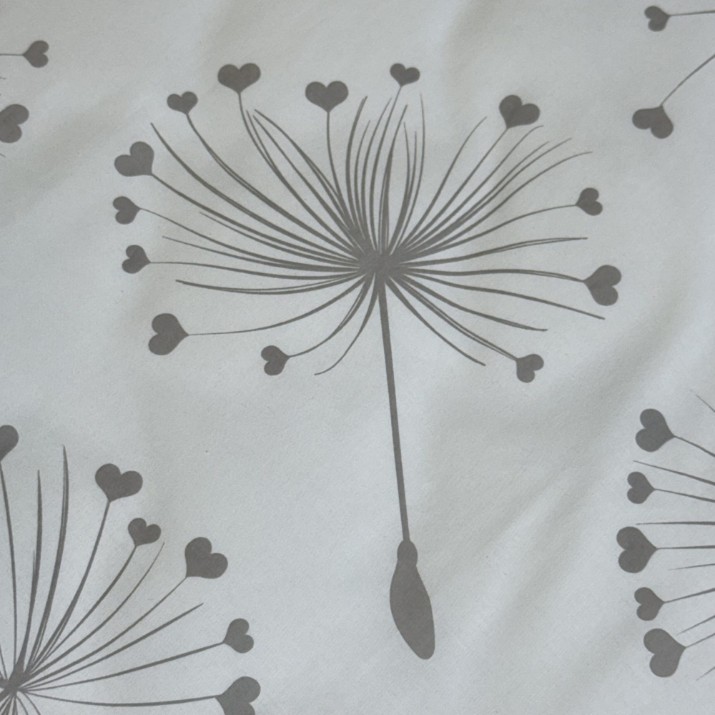 Детское постельное белье Holala Kids 120x60cm Dandelions White/Grey 3pcs