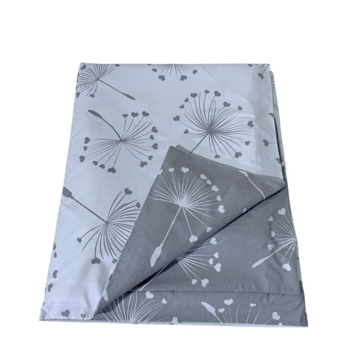 Детское постельное белье Holala Kids 120x60cm Dandelions White/Grey 3pcs