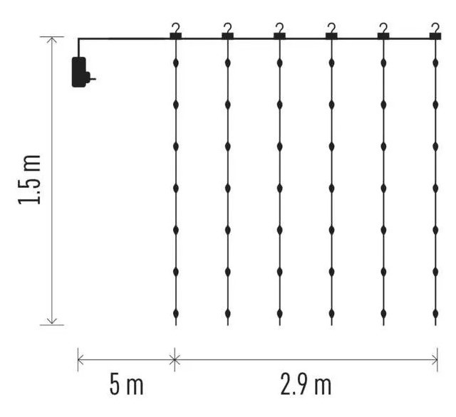 Гирлянда Emos D3EW03