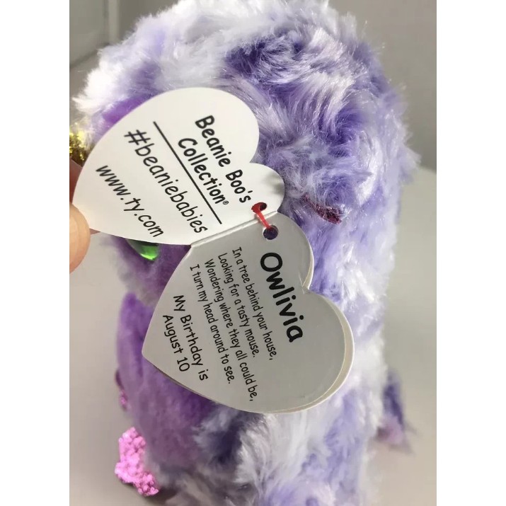 Мягкая игрушка Ty Owlivia the Purple Owl 15cm (TY37364)