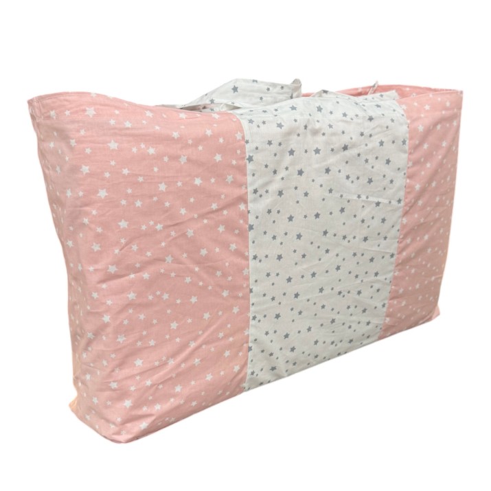 Бортик в кроватку Holala Kids Little White & Pink Stars 120x60cm Set