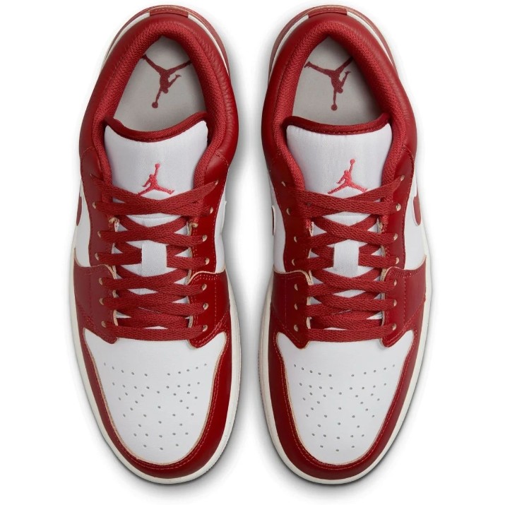 Кеды мужские Nike Air Jordan 1 Low Se White/Dune Red/Lobster/Sail/Vachetta Tan, s.41