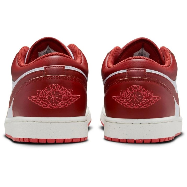 Кеды мужские Nike Air Jordan 1 Low Se White/Dune Red/Lobster/Sail/Vachetta Tan, s.41