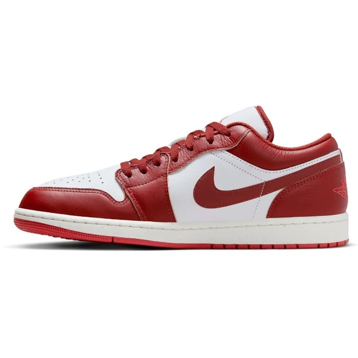 Кеды мужские Nike Air Jordan 1 Low Se White/Dune Red/Lobster/Sail/Vachetta Tan, s.45