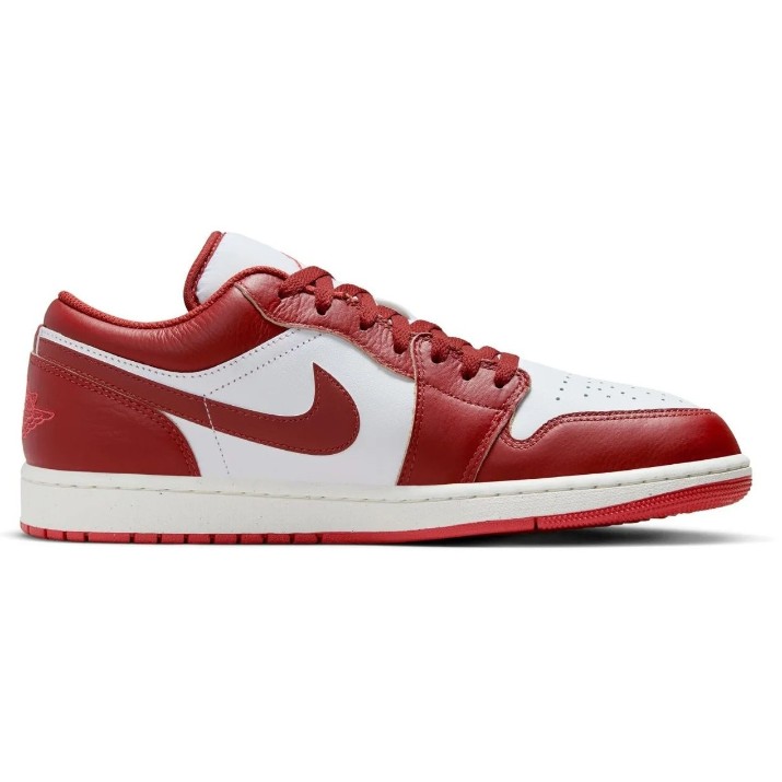 Кеды мужские Nike Air Jordan 1 Low Se White/Dune Red/Lobster/Sail/Vachetta Tan, s.45