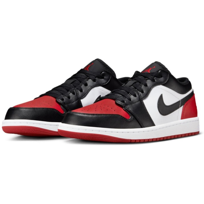 Кеды мужские Nike Air Jordan 1 Low White/Varsity Red/Black, s.45.5