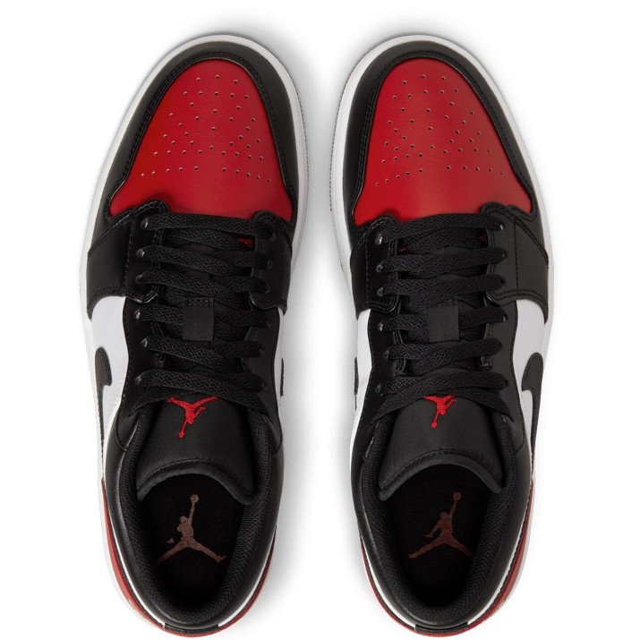 Ghete pentru bărbați Nike Air Jordan 1 Low White/Varsity Red/Black, s.46