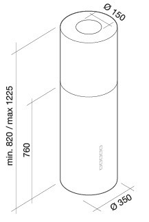 Вытяжка Falmec Polar 35 800 White (CPWI90.E0P2#ZZZB491F)
