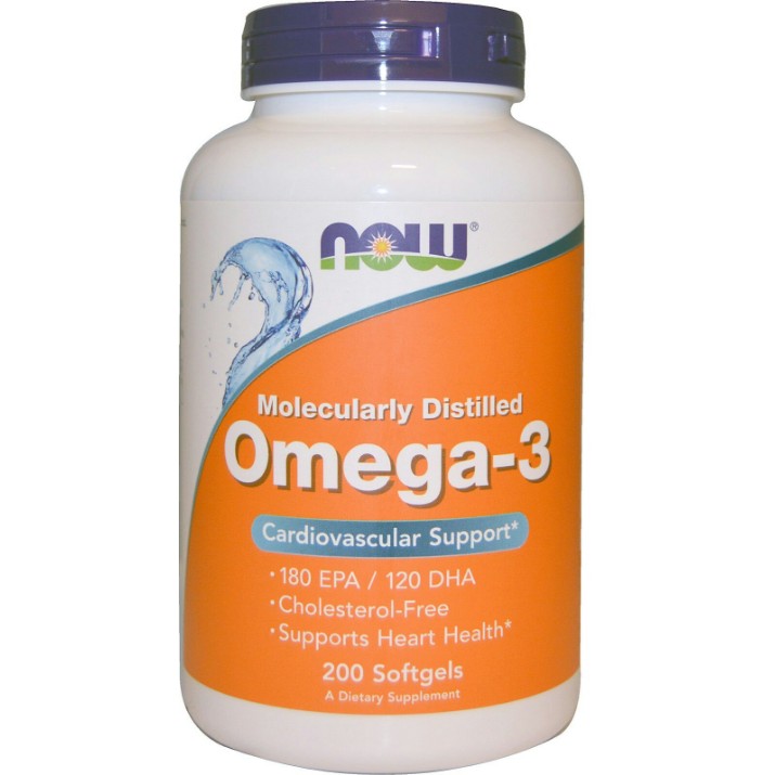 Acizi grași NOW Omega-3 1000mg 200cap