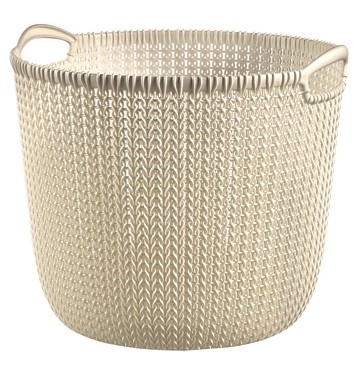 Cos pentru depozitare Curver Knit L 30L Cream (226388)