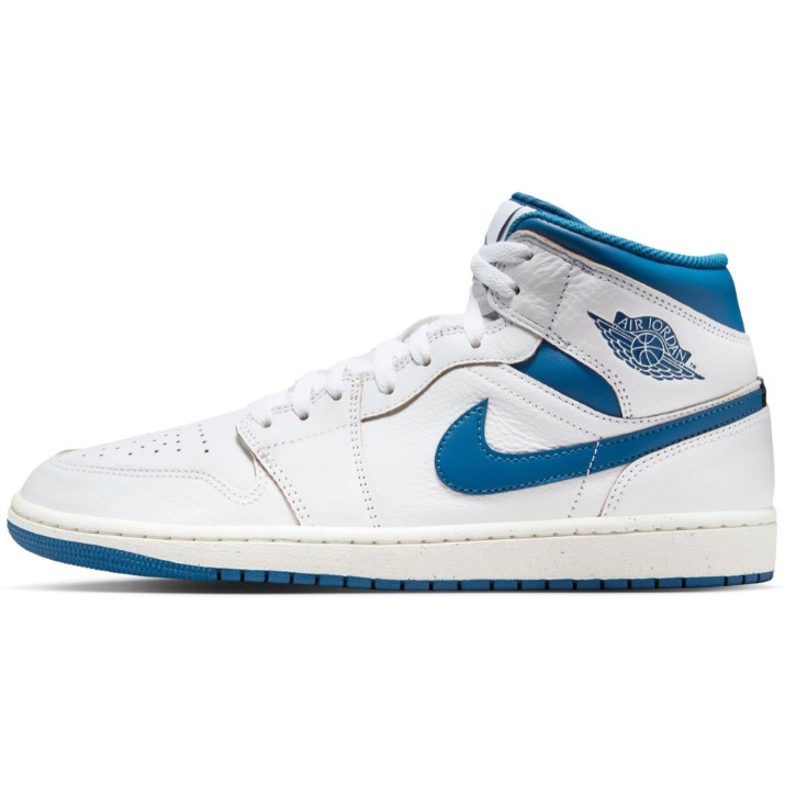 Bocanci pentru bărbați Nike Air Jordan 1 Mid Se White/Industrial Blue/Sail, s.45.5