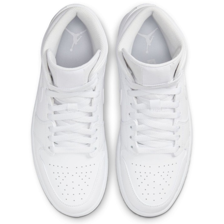 Bocanci pentru bărbați Nike Air Jordan 1 Mid Triple White, s.43