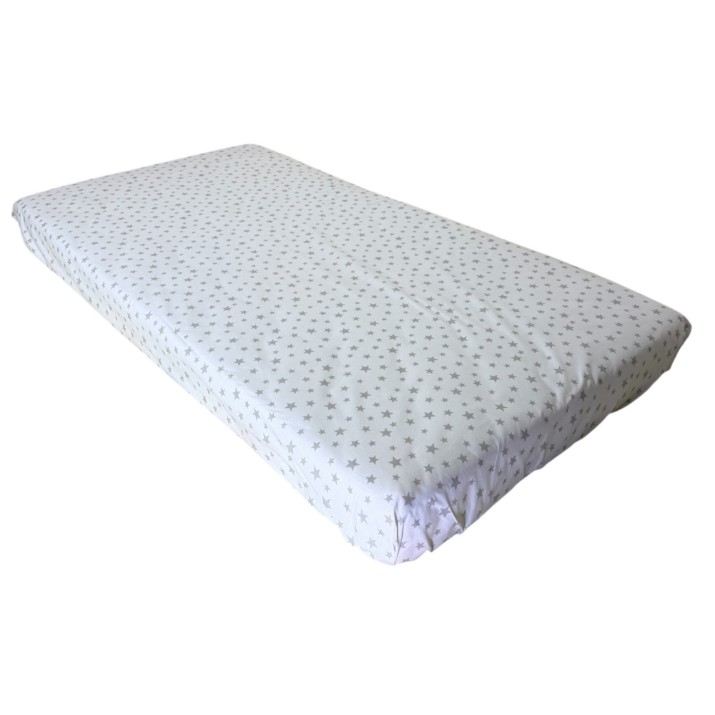 Lenjerie de pat pentru copii Holala Kids 120x60cm Stars Beige 3pcs
