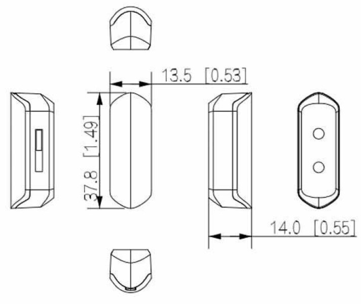 Датчик открывания двери Dahua DHI-ARD323-W2(868S)