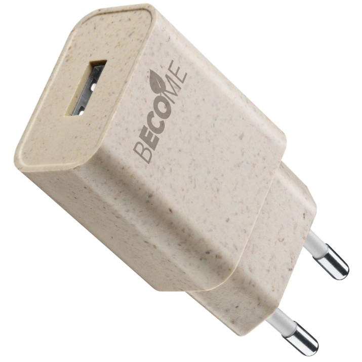 Încărcător CellularLine Become USB-A 12W Beige (ACHECOUSB12WE)