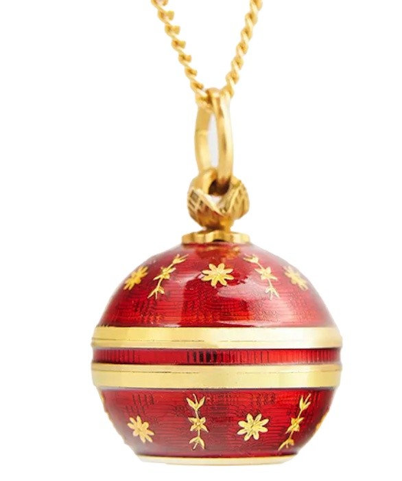 Подвеска с часами Berney 3904 Red