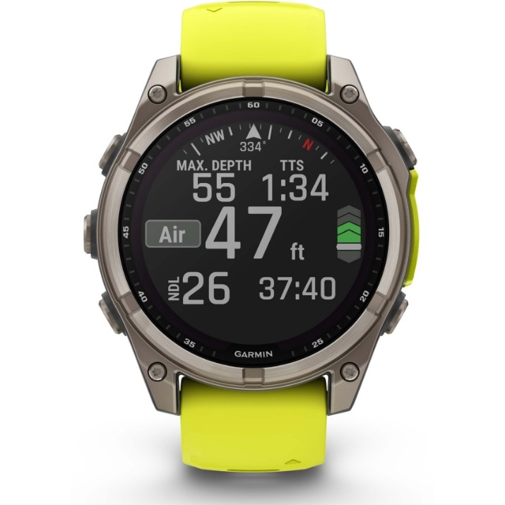 Smartwatch Garmin fēnix 8 Solar Sapphire Titanium (010-02907-21)