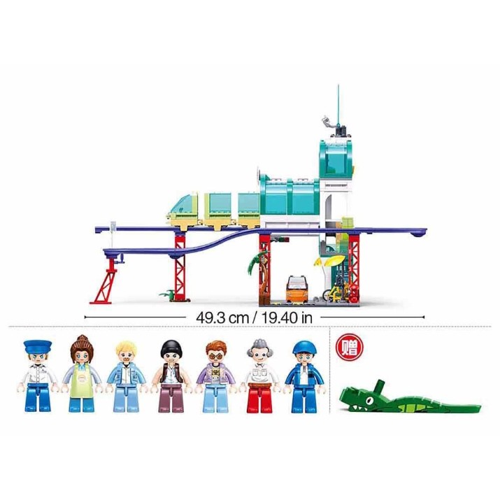 Set de construcție Sluban Metropolis Central Train Station (B1263)