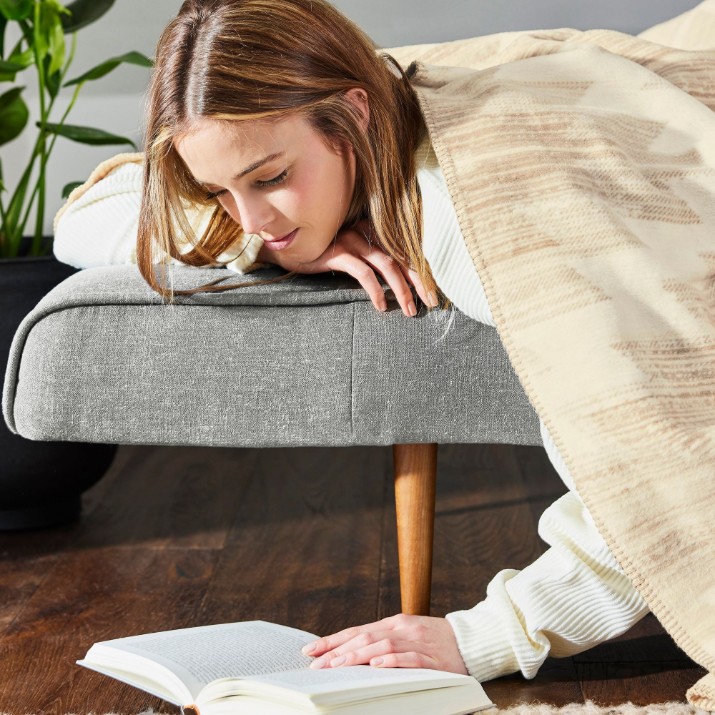 Pătura IBENA Jacquard Decke Girga 150х200cm Beige