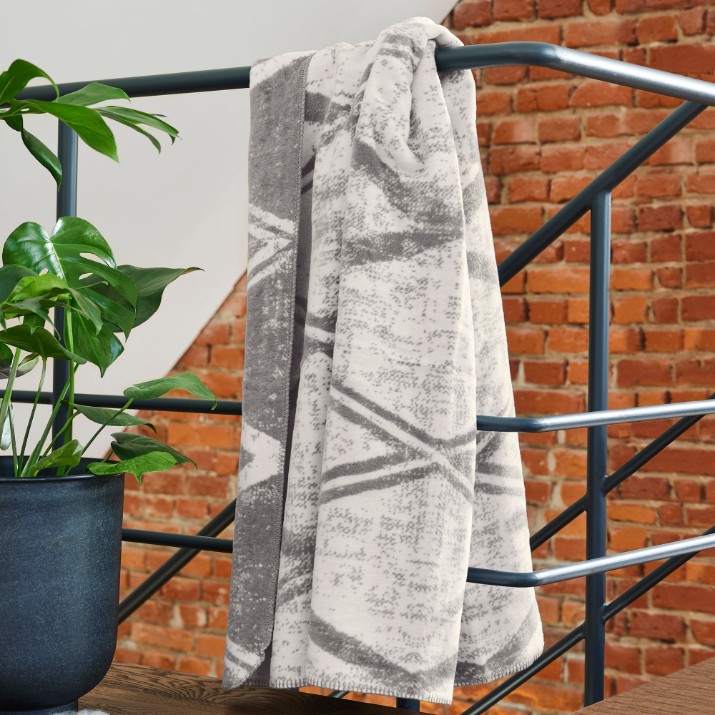 Плед IBENA Jacquard Decke Kanata 150х200cm Grey/White