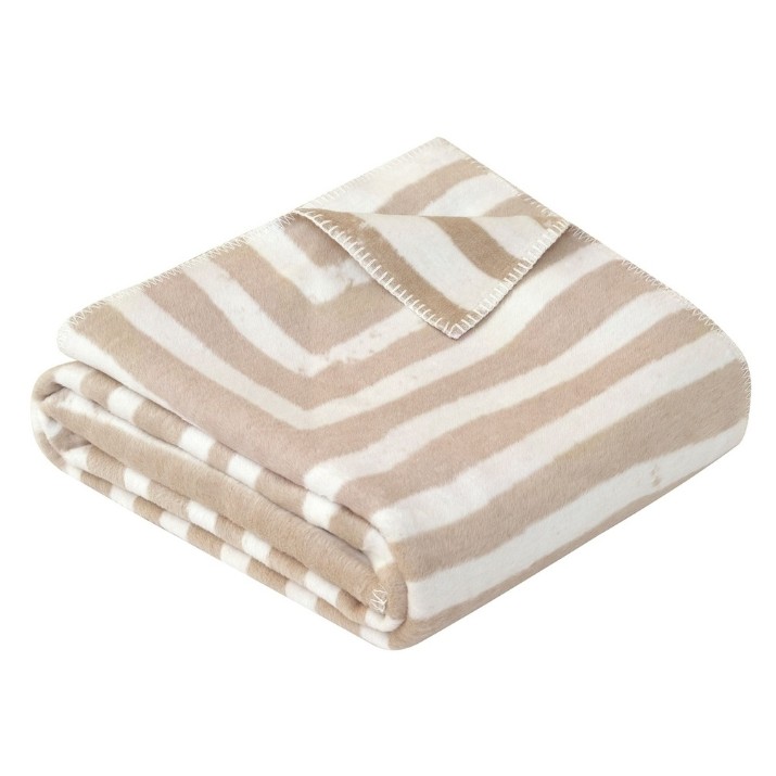 Pătura IBENA Jacquard Decke Koloa 150х200cm Beige/Ivory