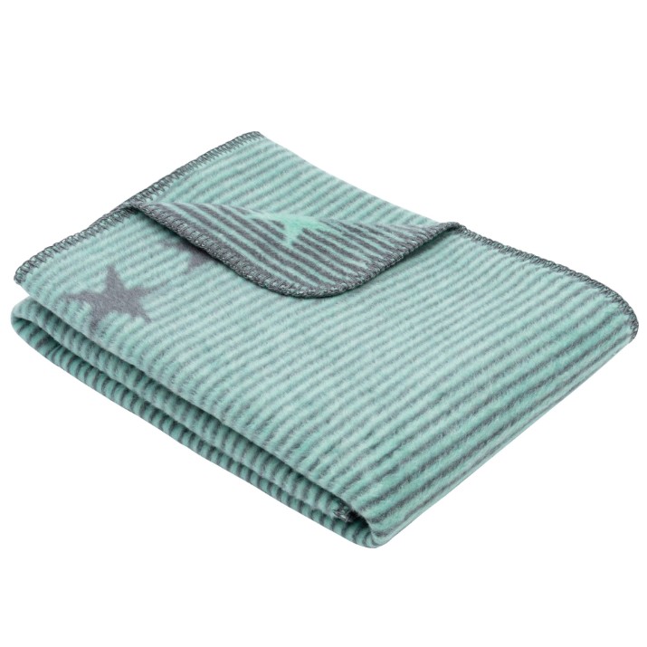 Плед для малышей IBENA Jacquard Decke Lelu 75x100cm Grey/Green