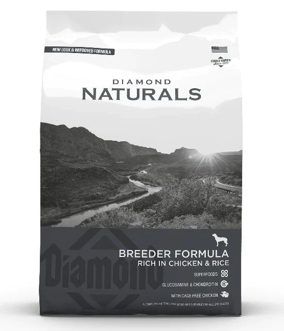 Hrană uscată pentru câini Diamond Naturals Breeder Formula Rich in Chicken & Rice 20kg