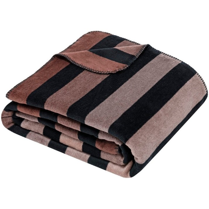 Pătura IBENA Jacquard Devonport 150x200cm Brown/Black