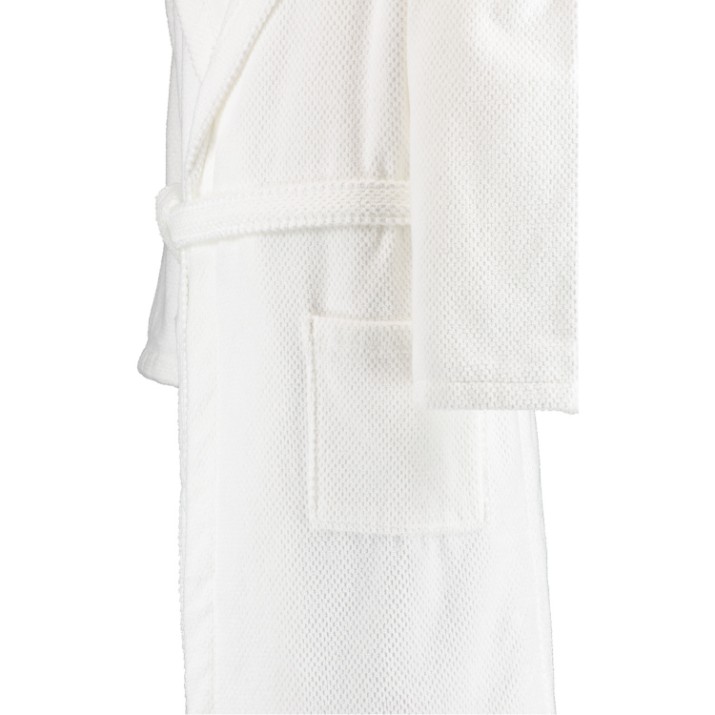 Банный халат Rhomtuft Baronesse Bademantel White L 