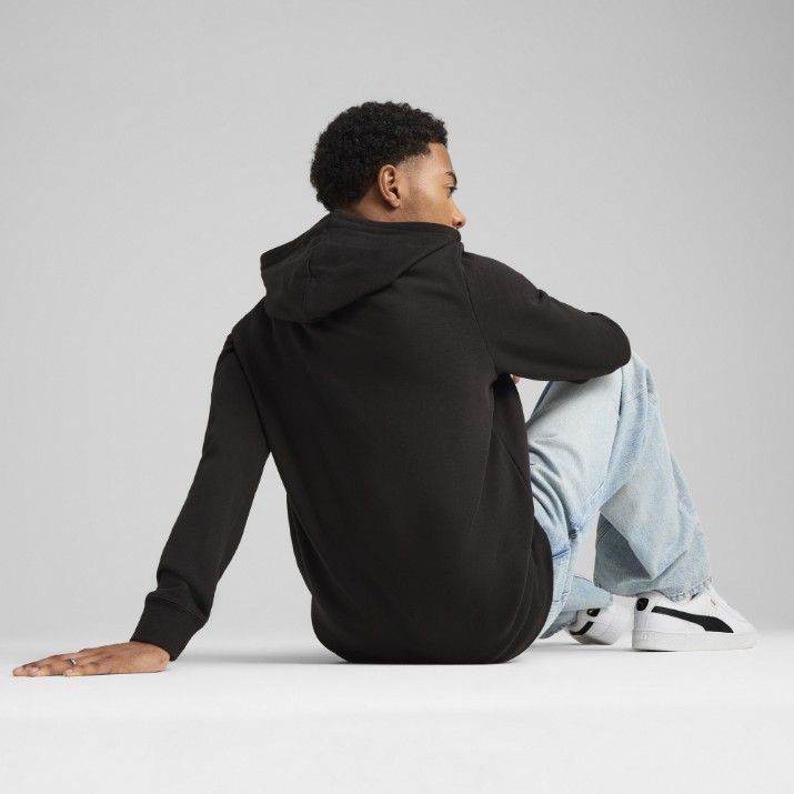 Hanorac pentru bărbați Puma Ess Small Logo Full-Zip Hoodie Tr Puma Black, s.M