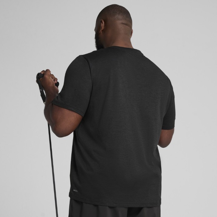 Мужская футболка Puma M Tad Essentials Heather Left Chest Logo Tee Puma Black Heather, s.S