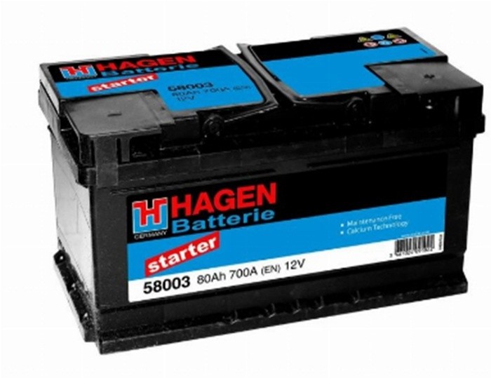 Автомобильный аккумулятор Hagen 58003 Starter