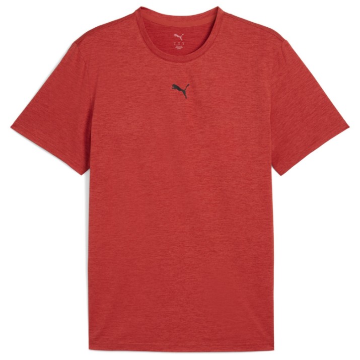 Мужская футболка Puma M Tad Essentials Heather Left Chest Logo Tee Red Fire Heather, s.S