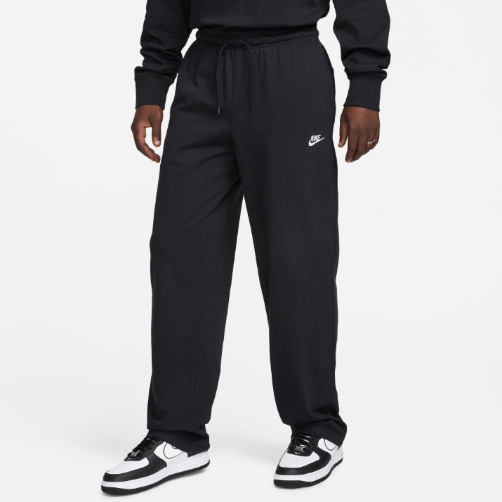 Мужские спортивные штаны Nike M Sportswear Club Knit Open-Hem Pants Black/White, s.S