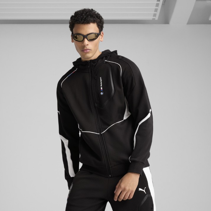 Мужская толстовка Puma Bmw Mms Hooded Sweat Jacket Puma Black, s.S (63061501)